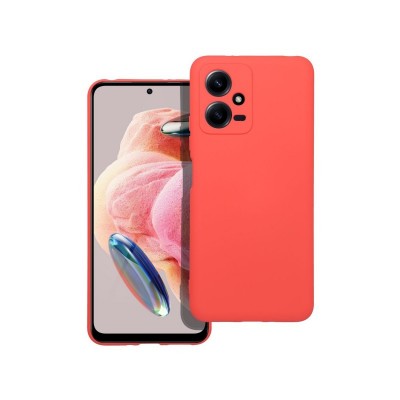 Husa Xiaomi Redmi Note 12 5G, Silicon Catifelat cu Interior Microfibra, Peach